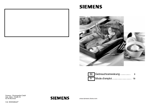 Bedienungsanleitung Siemens ER726RB90D Kochfeld