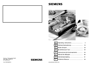 Manual Siemens ER326BB90L Placa