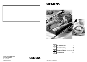 Brugsanvisning Siemens ER326AB90E Kogesektion