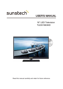 Manual Sunstech TLEXI1663HD LED Television