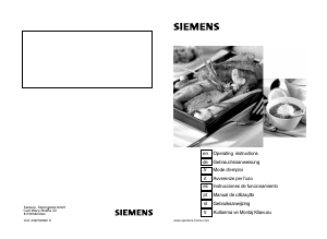 Manual de uso Siemens ER617501E Placa