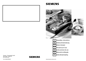 Manual de uso Siemens EP726QB80E Placa