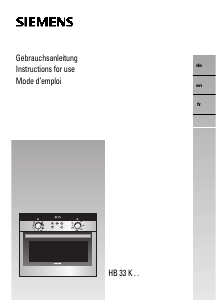Manual Siemens HB33K550 Oven