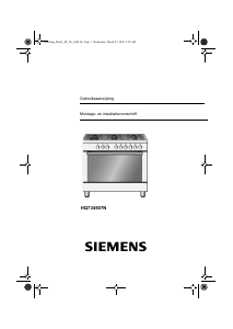 Handleiding Siemens HQ734507N Fornuis