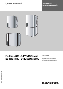 Manual Buderus 800 24T25 H Gas Boiler