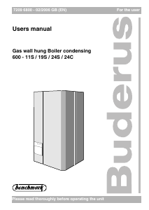 Handleiding Buderus 600-24S Geiser