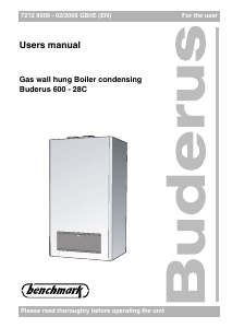 Manual Buderus 600-28C Gas Boiler