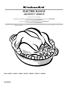 Handleiding KitchenAid KERS807SSS Architect Fornuis