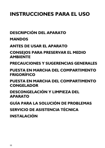 Manual de uso Bauknecht KRIK 2203/A+ Refrigerador