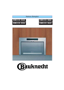 Mode d’emploi Bauknecht EMCCD 3552 NB Micro-onde