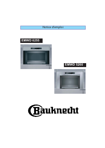 Mode d’emploi Bauknecht EMWD 5260 WS Micro-onde