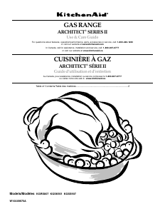 Mode d’emploi KitchenAid KGSS907SSS Architect Cuisinière