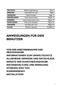 Bedienungsanleitung Bauknecht DE 3359 GY Dunstabzugshaube