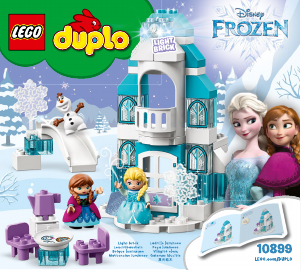 Kullanım kılavuzu Lego set 10899 Duplo Karlar Ülkesi Buz Şatosu