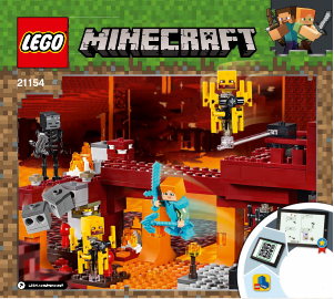 Bruksanvisning Lego set 21154 Minecraft Flammeskrømt-broen