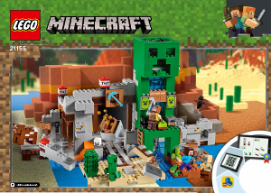 Instrukcja Lego set 21155 Minecraft Kopalnia Creeperów