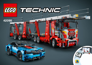 Kullanım kılavuzu Lego set 42098 Technic Araba Nakliye Aracı