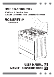 Handleiding Rosières RGM 9095 IN Fornuis