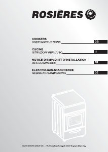 Mode d’emploi Rosières RCG 6972 RB Cuisinière