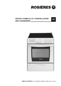 Mode d’emploi Rosières RCV 6398 RB Cuisinière