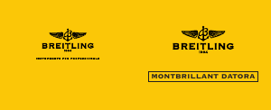 Manual Breitling Montbrillant Datora Relógio de pulso