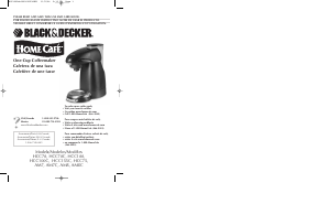 Manual de uso Black and Decker HCC100 Máquina de café