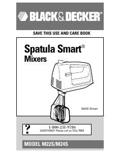 Manual Black and Decker M22S Hand Mixer