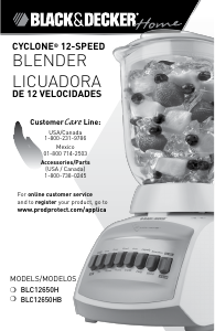 Manual de uso Black and Decker BLC12650H Batidora