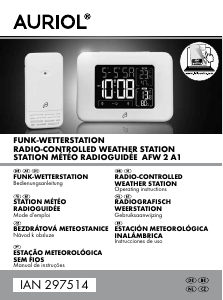 Manual Auriol IAN 297514 Estação meteorológica