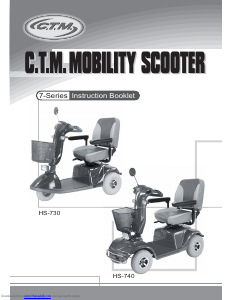 Handleiding CTM HS-740 Scootmobiel