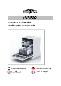 Mode d’emploi Everglades EVBI502 Lave-vaisselle