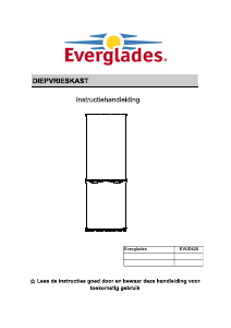 Mode d’emploi Everglades EVUD420 Réfrigérateur combiné
