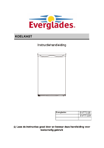 Mode d’emploi Everglades EVTT119 Réfrigérateur