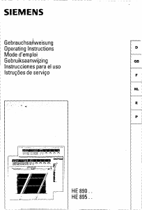 Manual Siemens HE89020 Fogão