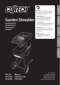 Manual Cotech LSG2503 Garden Shredder