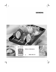 Mode d’emploi Siemens HL424220 Cuisinière