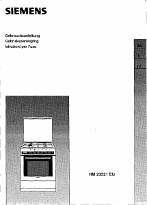 Handleiding Siemens HM23521EU Fornuis