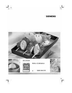 Mode d’emploi Siemens HS121210 Cuisinière