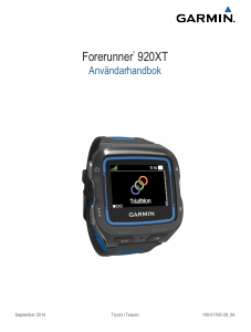 Bruksanvisning Garmin Forerunner 920XT Sportklocka