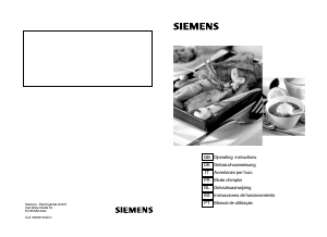 Manual de uso Siemens EC945RB90D Placa