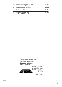 Manual de uso Siemens EF735501 Placa