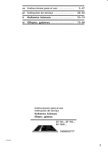 Manual Siemens EF784501 Placa