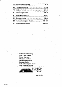 Manuale Siemens EK71124 Piano cottura