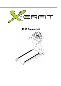 Bruksanvisning X-erfit 1900 Runner Löpband