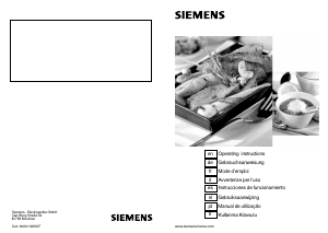 Manual de uso Siemens ER17153EU Placa