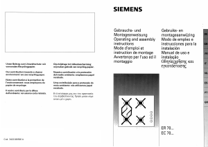 Manuale Siemens ER70462EU Piano cottura