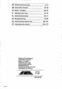 Manual Siemens ET71054 Placa