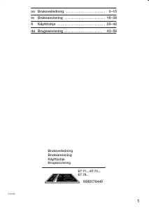 Bruksanvisning Siemens ET710501 Häll