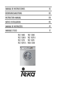 Manual de uso Teka TKM 1200 Lavadora