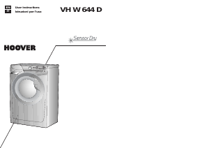 Handleiding Hoover VH W644D-30S Was-droog combinatie